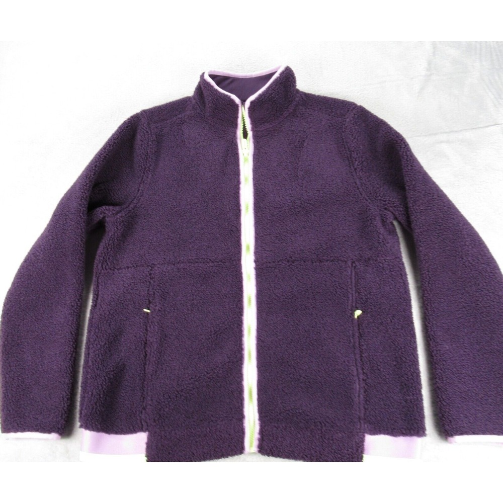 Under Armour Golf Jacket Women Medium Pacific Purple Pale Moonlight Pile Fleece